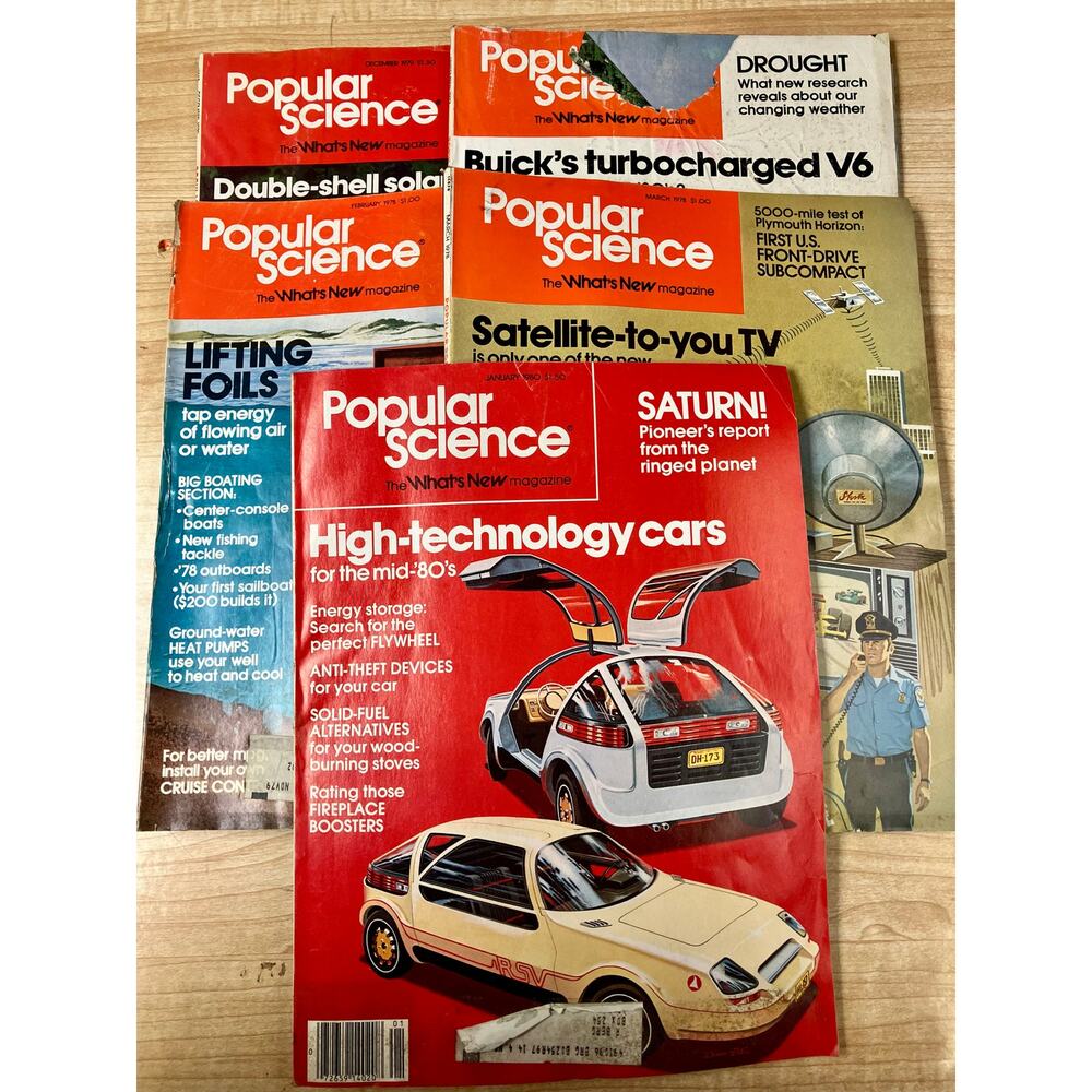 Popular Science Magazine Bundle of 5.